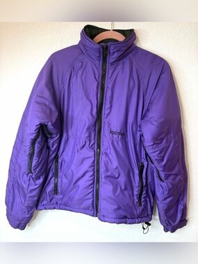 Marmot Women’s Light Weight Down Jacket Purple Vintage Sz Medium Primaloft